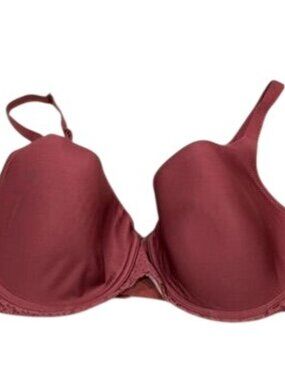 Chantelle 13F Norah Comfort Burgundy Lace Underwire Bra 36DD